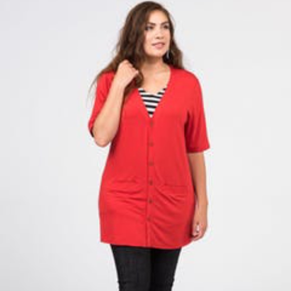 Agnes & Dora Tops - Agnes & Dora | Limitless Button Tunic 2X